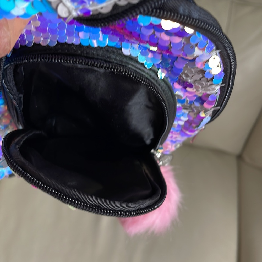 Justice Sequined “A” Backpack - Picture 6 of 6